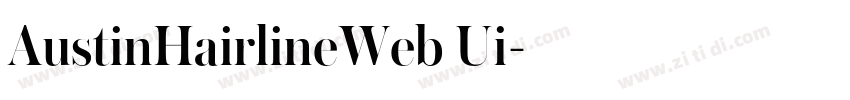 AustinHairlineWeb Ui字体转换